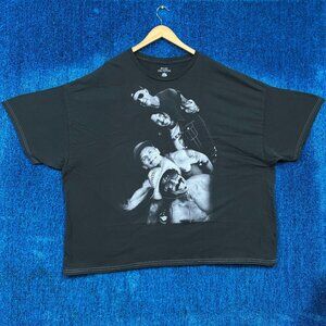 Red Hot Chili Peppers Rock Band Portrait Oversized Graphic T-Shirt Size 2XL